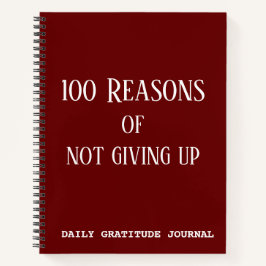 100 redenen om de dagelijkse dankbaarheid niet op  notitieboek