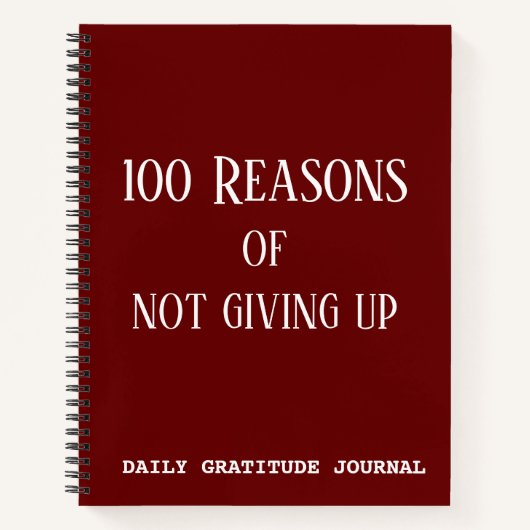 100 redenen om de dagelijkse dankbaarheid niet op  notitieboek (Voorkant)