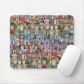 100 Regenboogdeuren van Dublin Mousepad Muismat (Met muis)