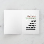 100% Regiftable - ontvang - Weigering - Regift Feestdagen Kaart (Binnen)