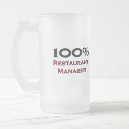 100% Restaurantmanager Matglas Bierpul (Links)