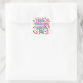 100 Rode Stippen Oud Ronde Sticker (Tas)