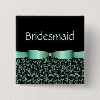 100 Rosettes Wedding Bridesmaid Buttonnen - Aquama Vierkante Button 5,1 Cm