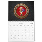 [100] Rosy Cross (Roos Croix) op Red & Gold Kalender (Jan 2026)