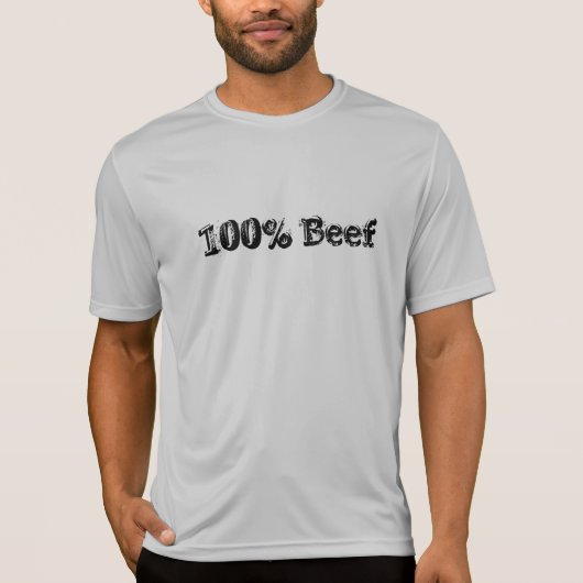 100% rundvlees t-shirt (Voorkant)