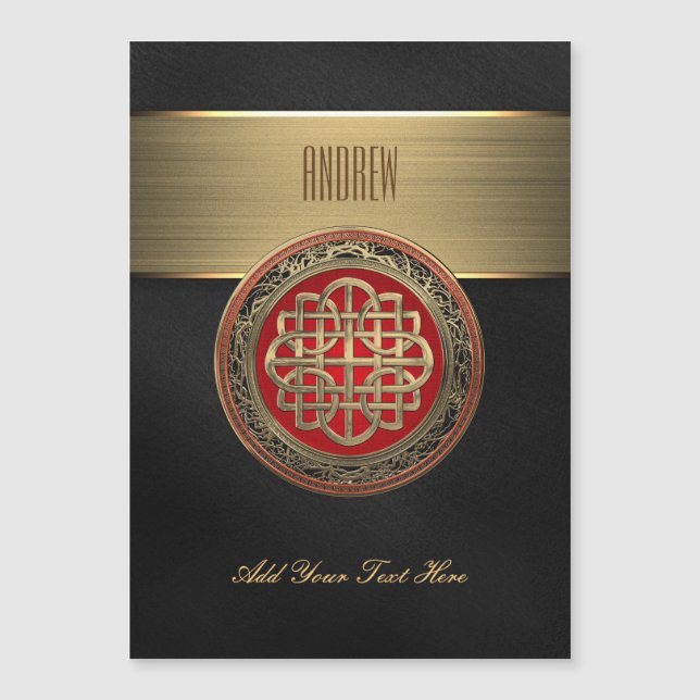 [100] Sacred Celtic Gold Knot Cross (Voorkant)