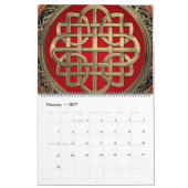 [100] Sacred Celtic Gold Knot Cross Kalender (Feb 2027)