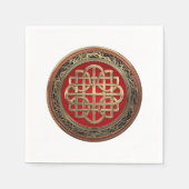 [100] Sacred Celtic Gold Knot Cross Servet (Voorkant)