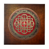 [100] Sacred Celtic Gold Knot Cross Tegeltje (Voorkant)