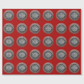 [100] Sacred Celtic Silver Knot Cross Cadeaupapier (Vlak)