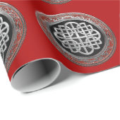 [100] Sacred Celtic Silver Knot Cross Cadeaupapier (Rol Hoek)