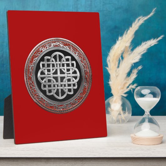 [100] Sacred Celtic Silver Knot Cross Fotoplaat (Zijkant)