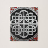 [100] Sacred Celtic Silver Knot Cross Legpuzzel (Verticaal)