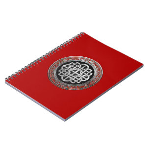 [100] Sacred Celtic Silver Knot Cross Notitieboek