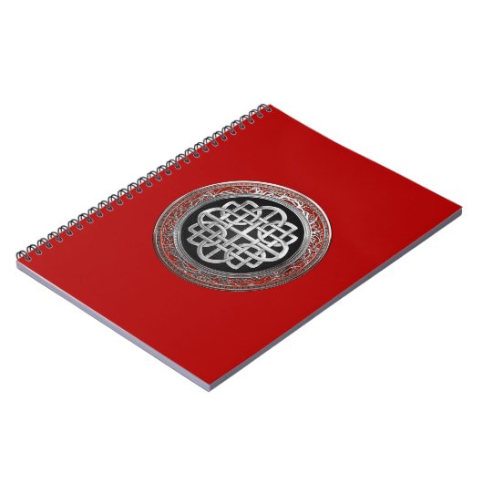 [100] Sacred Celtic Silver Knot Cross Notitieboek (Linkerzijde)