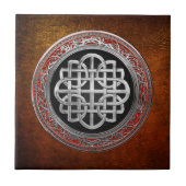 [100] Sacred Celtic Silver Knot Cross Tegeltje (Voorkant)