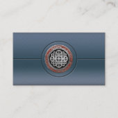[100] Sacred Celtic Silver Knot Cross Visitekaartje (Voorkant)