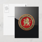[100] Sacred Gold Griffin Briefkaart (Voorkant / Achterkant)
