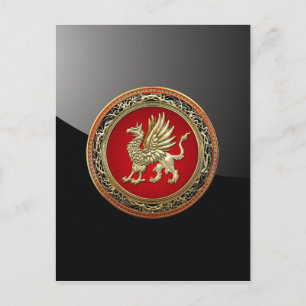 [100] Sacred Gold Griffin Briefkaart