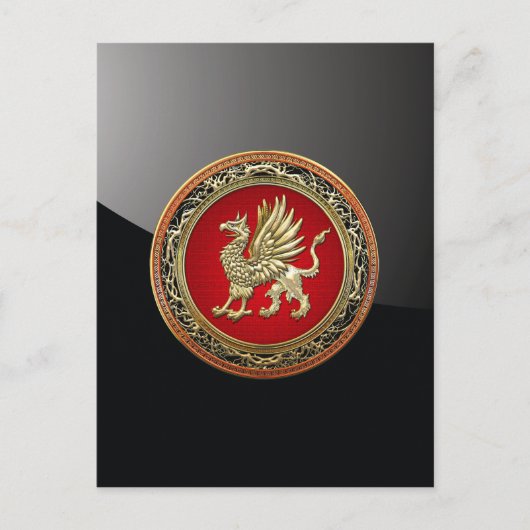 [100] Sacred Gold Griffin Briefkaart (Voorkant)
