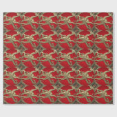 [100] Sacred Gold Octopus in Defensief Posture Cadeaupapier (Vlak)