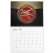 [100] Sacred Gold Octopus in Defensief Posture Kalender (Feb 2027)