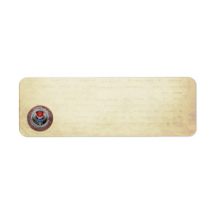 [100] Sacred Silver Egyptian Winged Scarab & Ankh Etiket