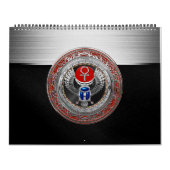 [100] Sacred Silver Egyptian Winged Scarab & Ankh Kalender (Hoes)