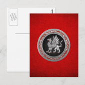 [100] Sacred Silver Griffin Briefkaart (Voorkant / Achterkant)