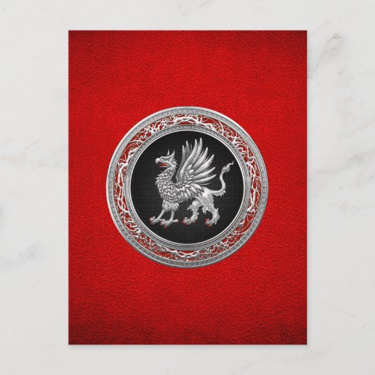 [100] Sacred Silver Griffin Briefkaart (Voorkant)