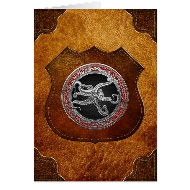 [100] Sacred Silver Octopus in Defensief Posture (Voorkant)