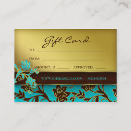 /100 Salon Gift Card Spa Gold Floral BB 232 Kortingskaartje