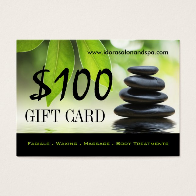 100 - Salon Gift Kaart (Voorkant)