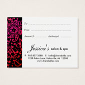 /100 Salon Gift Kaart Butterfly Woman Colorful (Achterkant)
