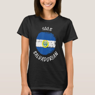 100 Salvadoraanse Shirt Vlag El Salvador 1