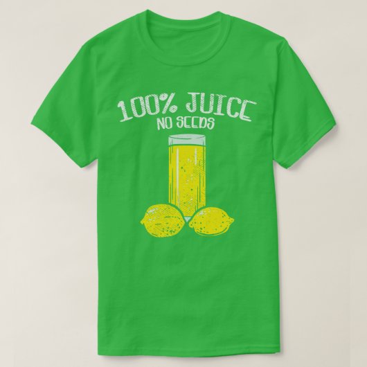 100 Sap Geen Zaden Grappige Vasectomie Gift T T-shirt (Design voorkant)