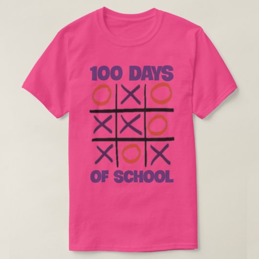 100 schooldagen 107 t-shirt (Design voorkant)