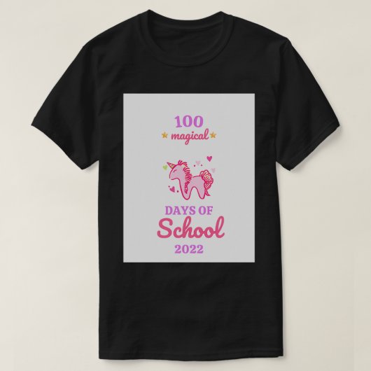 100 schooldagen 2022 Klassieke TShirt (Design voorkant)