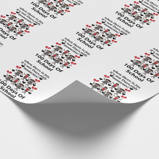 100 schooldagen cadeaupapier (Hoek)