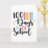 100 schooldagen kaart (Gele Bloem)