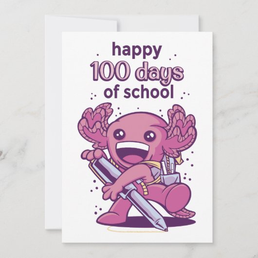 100 schooldagen kaart (Voorkant)