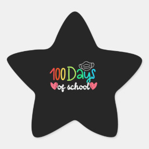 100 schooldagen   Leerschool voor studenten Ster Sticker