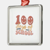 100 schooldagen metalen ornament (Links)