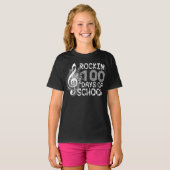 100 schooldagen rockin t-shirt (Voorkant volledig)
