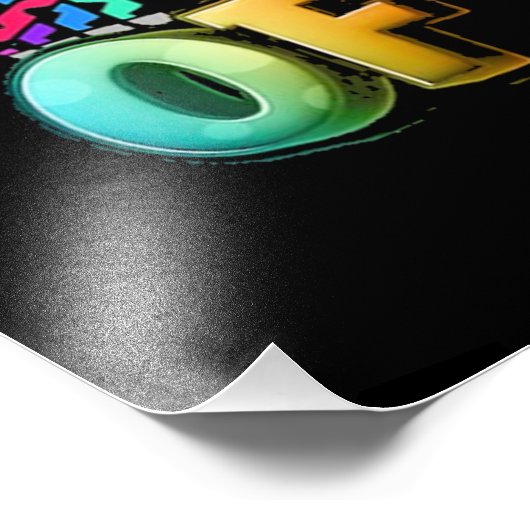 100 schooldagen unicorn foto afdruk (Hoek)