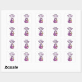100 schooldagen vierkante sticker (Vel)