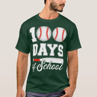100 schooldagen voor 100e basisballstudent t-shirt