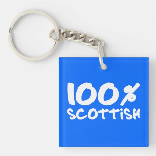 100% Schots Sleutelhanger (Voorkant)
