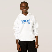 100% Schotse Kids Hoodie (Voorkant volledig)