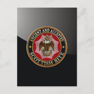 [100] Scottish Rite Double-kopeagle Briefkaart